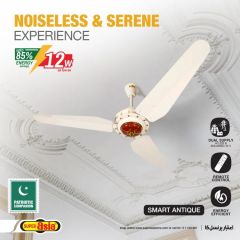 Super Asia Ceiling Fan Smart Antique AC-DC Inverter Fan 56 Inch Remote Control Option Brand Warranty? HAM On 9 Months Installment At 0% markup